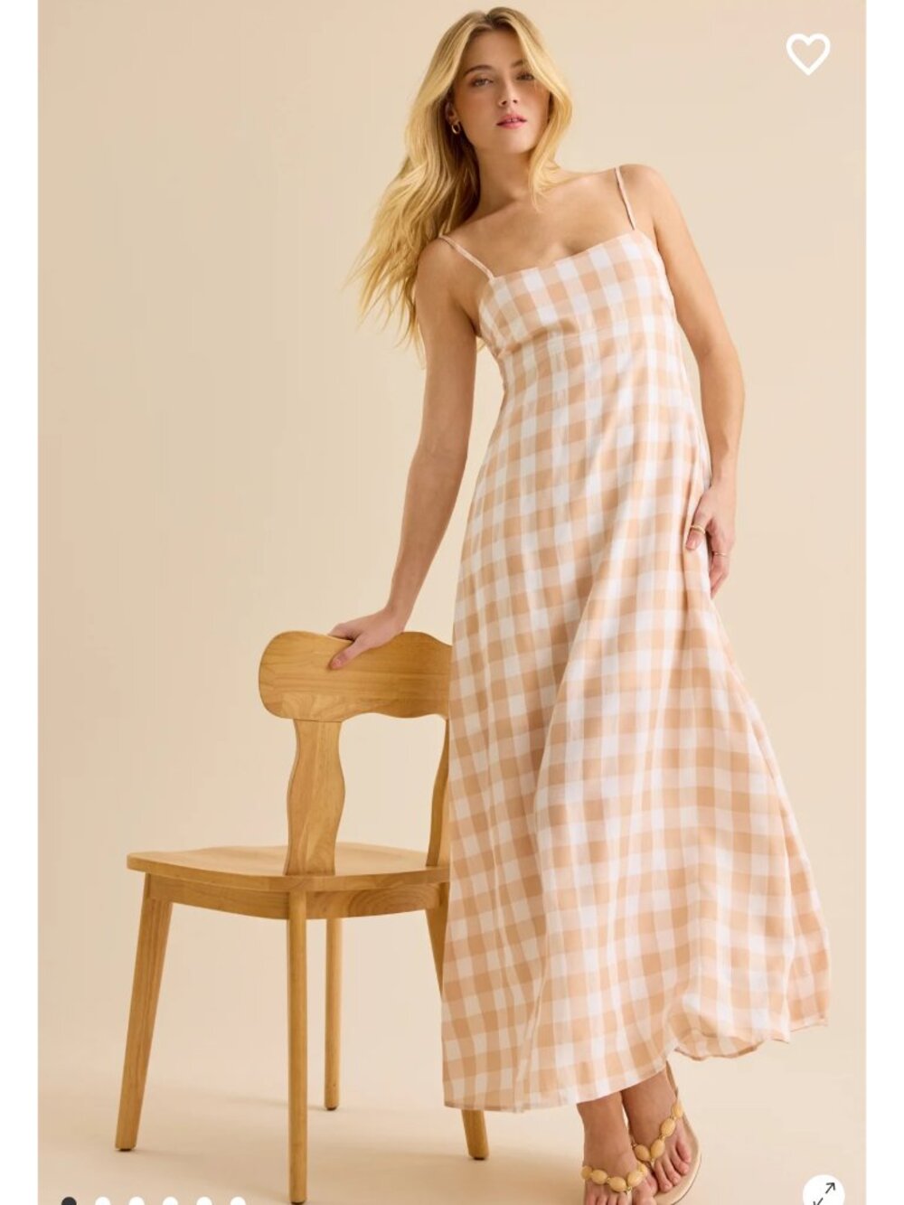 Dana Gingham Maxi Dress Altar'd State Gingham Dress NWT